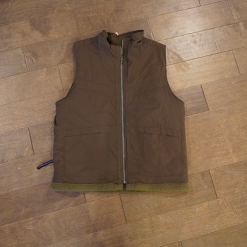 Free People Movement Sleeveless Reversible Vest Brown/Green Womens Size Large - Picture 4 of 9